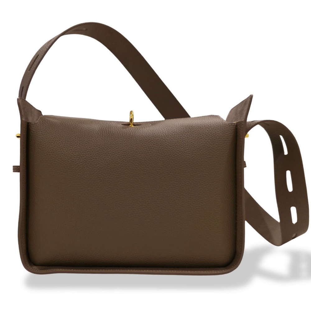 Taylor Essentials Pebbled Leather Structured Crossbody - Picture 1 of 5